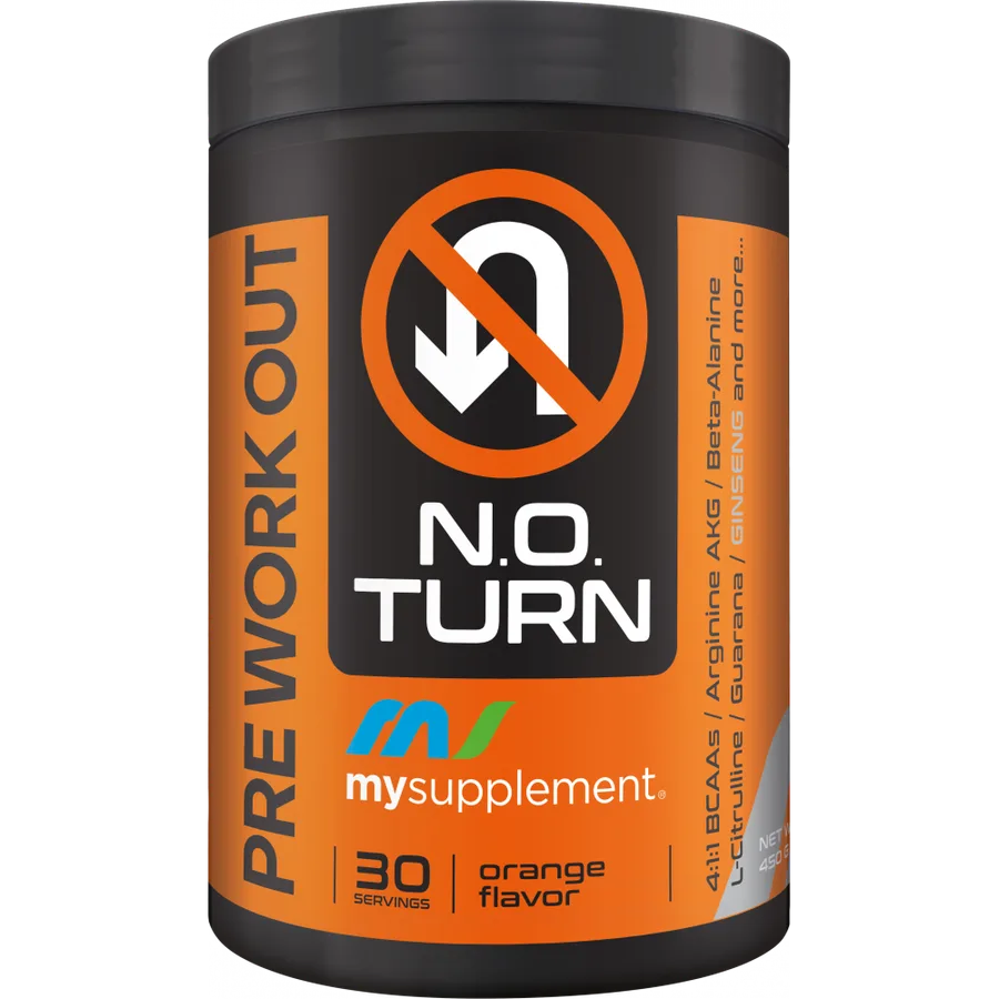 MySupplement Preworkout N.o.turn Portakal 450g — 450g 30 servis