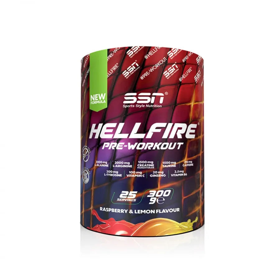 SSN Sports Ssn Hellfire 300 Gr (ahududu Limon) Pre Workout — 300g 25 servis