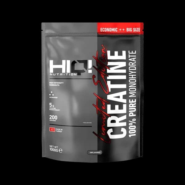 HIQ Creatine %100 Monohydrate 1000g Unflavored - Limited Edition — 1000g 200 servis