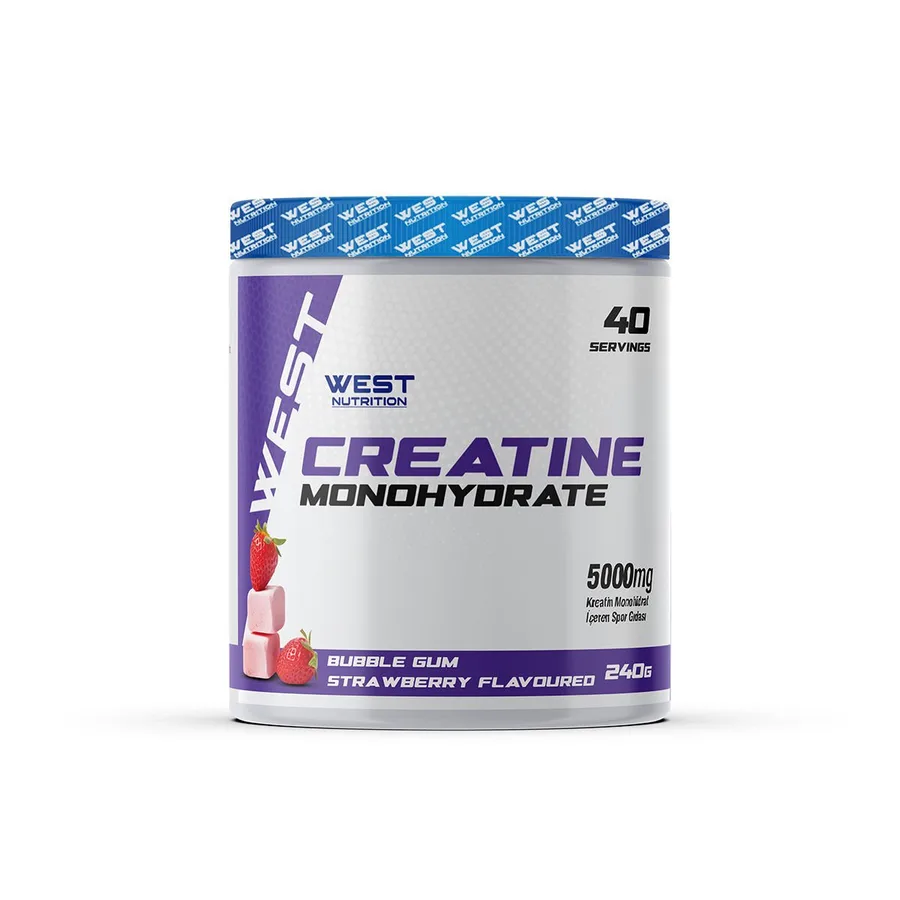 West Nutrition Kreatin Monohidrat 240 Gr 40 Servis Aroma Seçenekli — 240g 40 servis