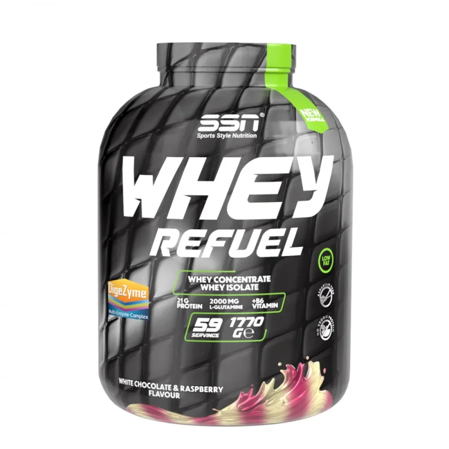 SSN Sports Style Nutrition Whey Refuel 1770 Gr (beyaz Çikolata-ahududu) Protein Tozu — 1770g 60 servis