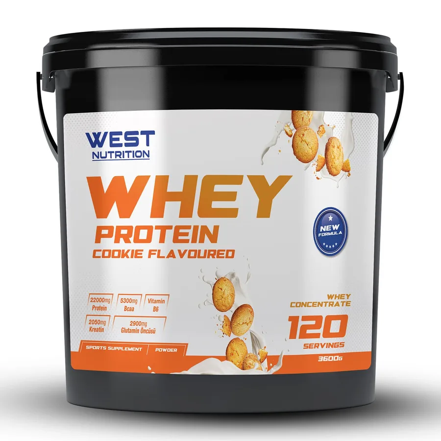 West Nutrition Whey Protein Tozu 120 Servis — 3600 g