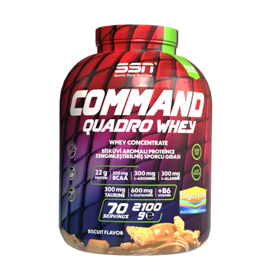 SSN Sports Style Nutrition Command Quadro Whey Protein Tozu — 2100 g